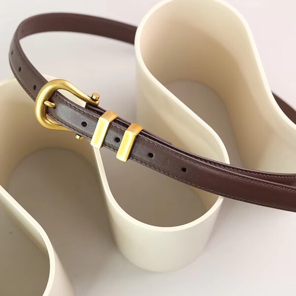 Vintage Metal Ring Buckle Belt