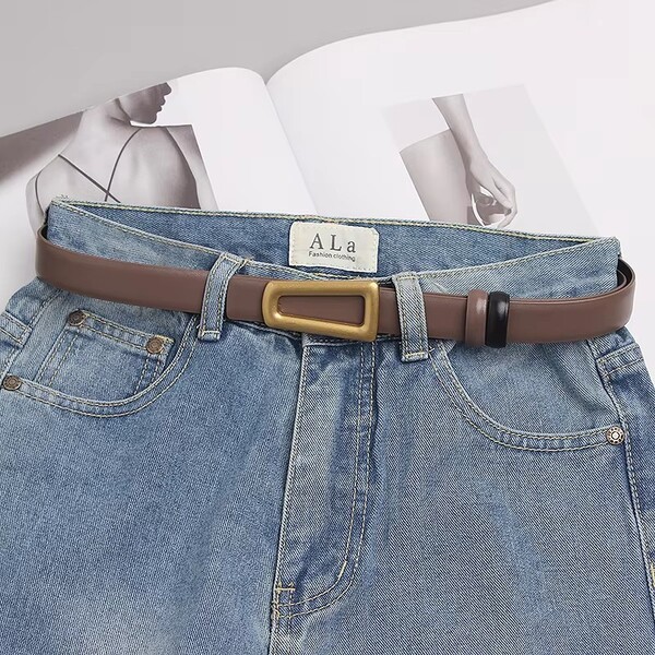 Wholesale New Irregular Gold Buckle Belt