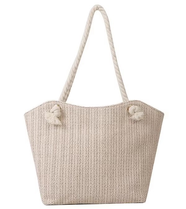 Womens Large Capacity Straw Bag