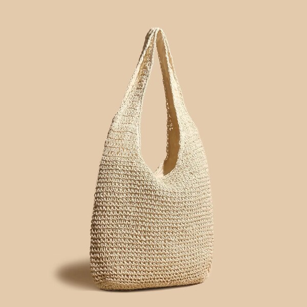 Fashion Straw Large Capacity Beach Casual Womens Bag