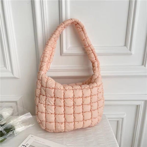 Fashionable Down Filled Shoulder Bag