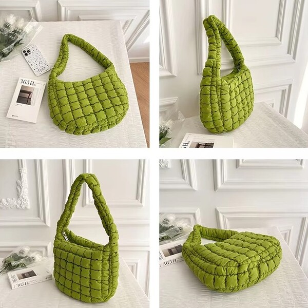 Fashionable Down Filled Shoulder Bag