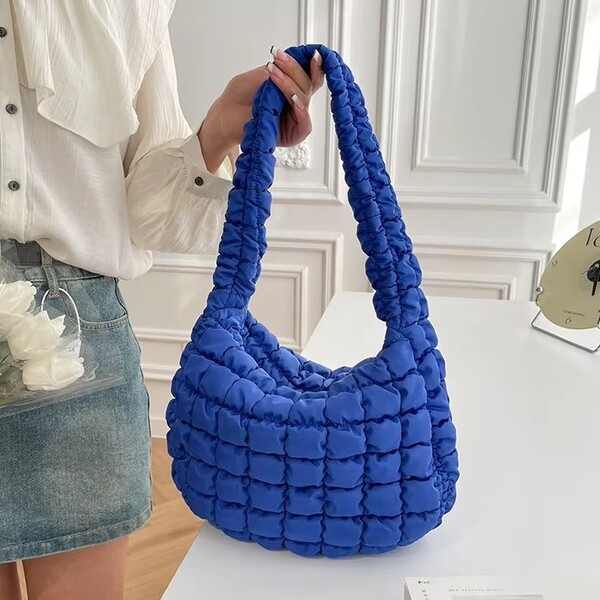 Fashionable Down Filled Shoulder Bag