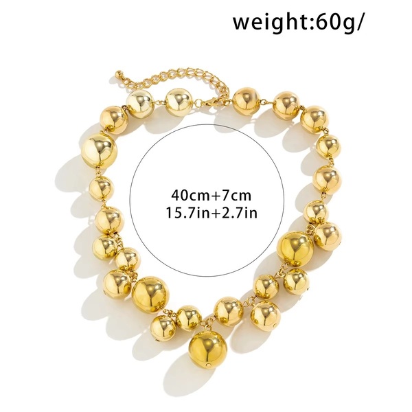 Exaggerated Punk Style Pearl Necklace