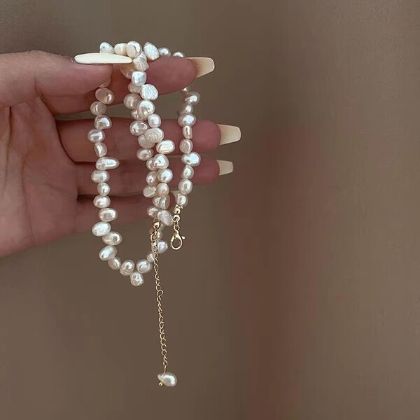 Vintage Faux Pearl Fashion Jewelry Necklace