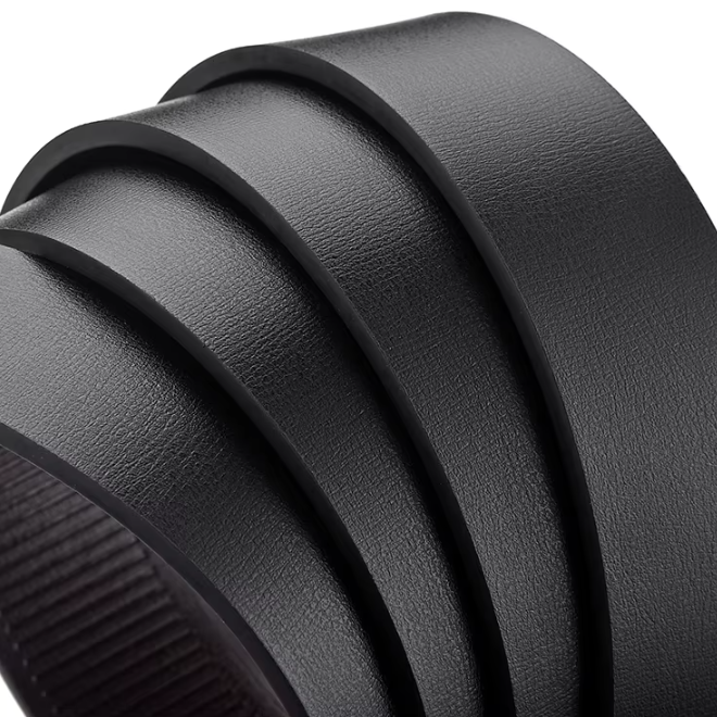 Mens Business Automatic Buckle PU Leather Belt