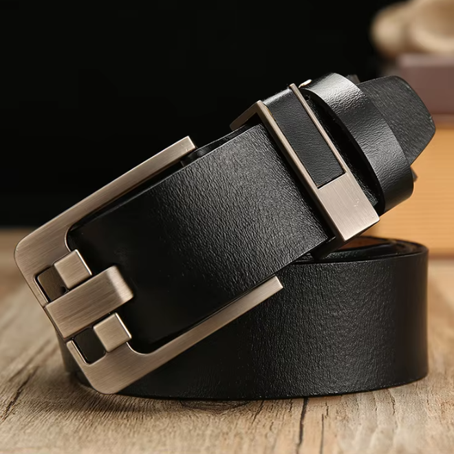 Luxury Mens Vintage Cowhide Waist Genuine Leather Belt