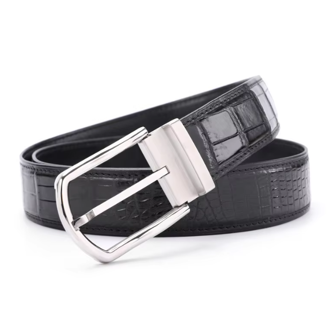 Luxurious Genuine Alligator Leather Mens Belts