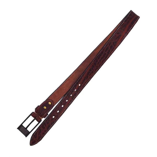 Retro Crack Embossing Genuine Leather Belt