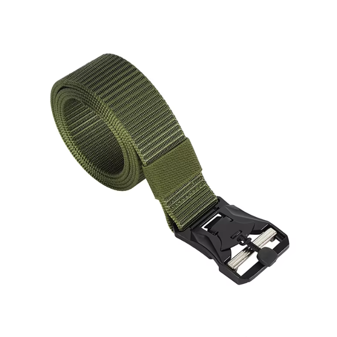 Polyester Fabric Belt Adjustable Quick Release Buckle Tactical Belt for Men