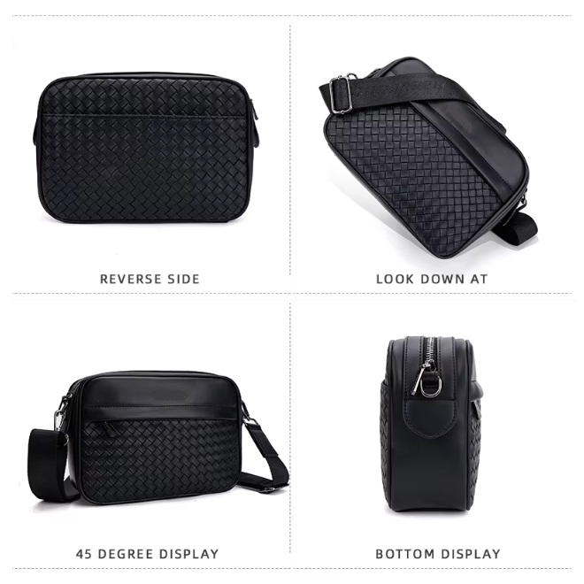 PU Leather Waterproof Sport Shoulder Crossbody Bag