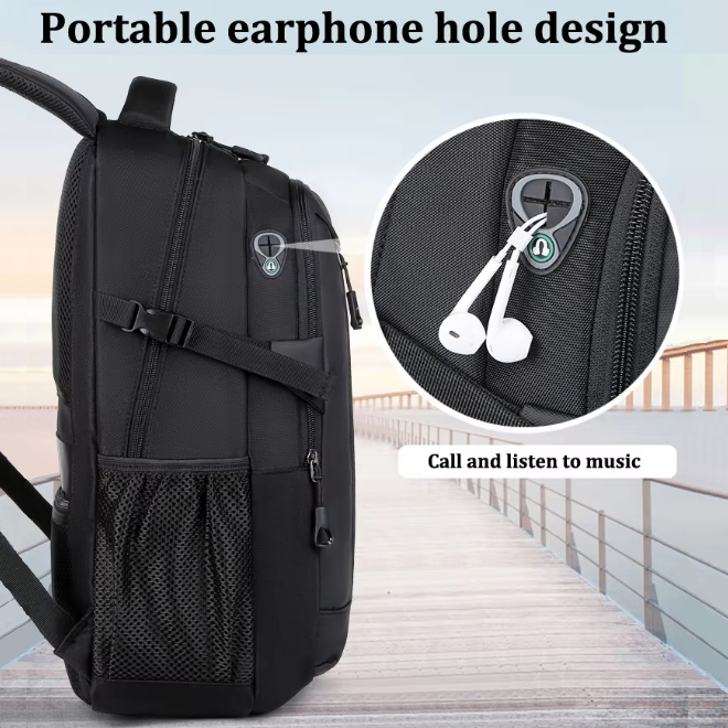 Large Capacity Multifunctional Waterproof Anti Theft Backpack with USB