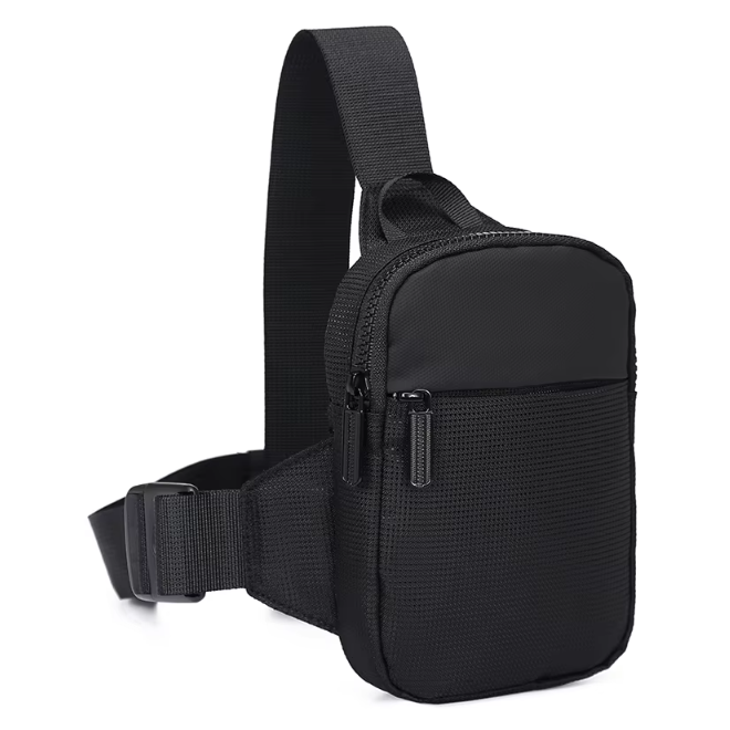 Versatile Zippered Pocket Crossbody Bag