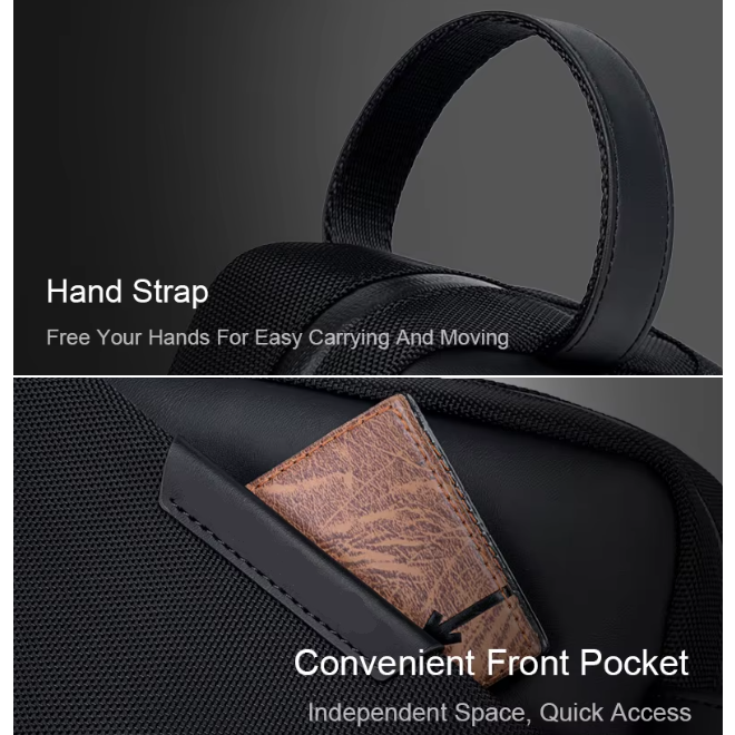 Fashionable Lightweight Waterproof Mens Handbag